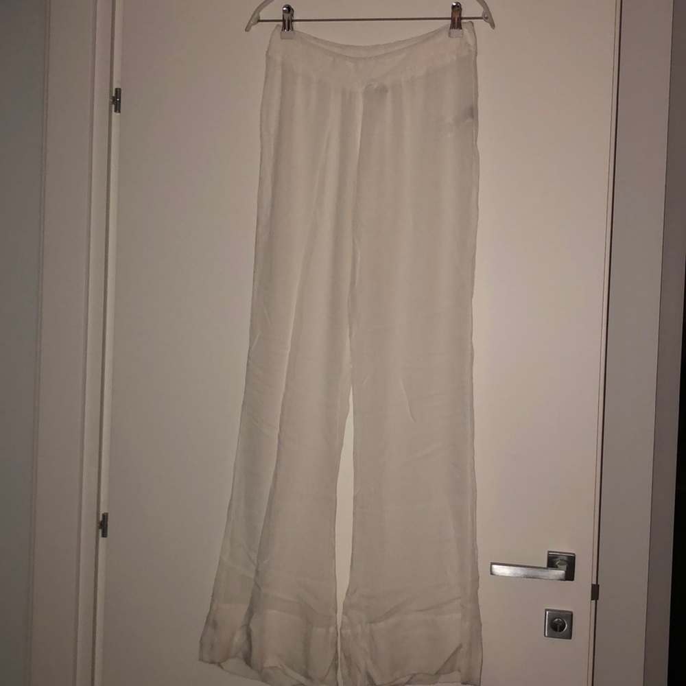 Volcom white gauze beach pants